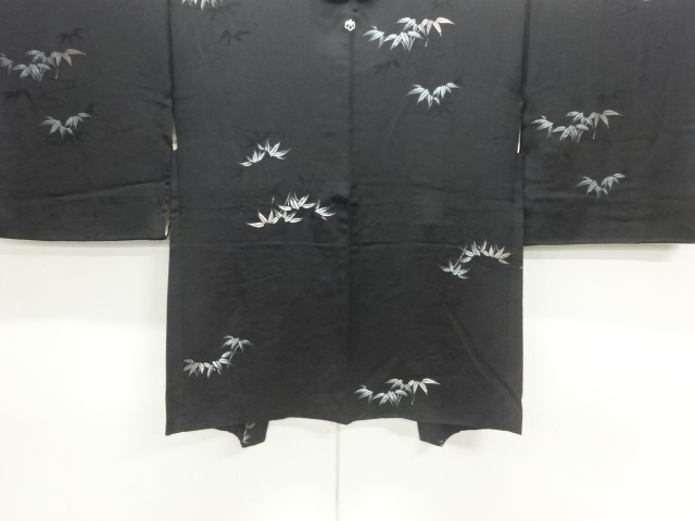 笹模様織り出し一つ紋羽織